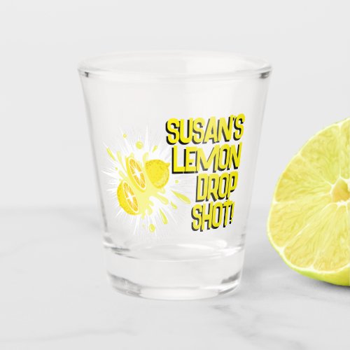 Customizable Lemon Drop Shot Glass