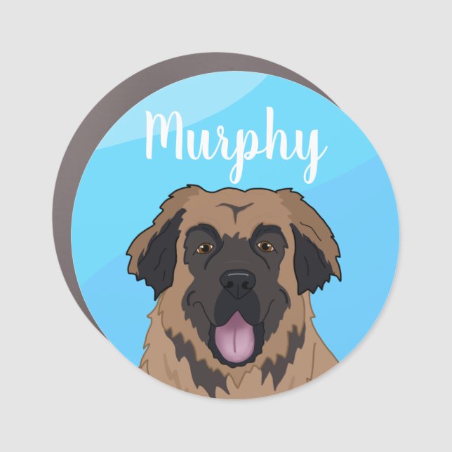 Customizable Leonberger  Car Magnet (Front)