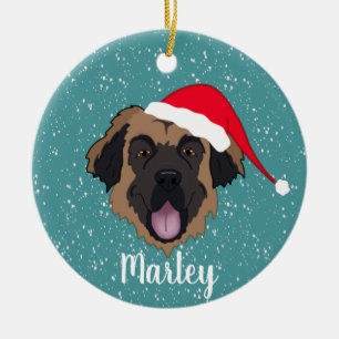 Customizable Leonberger Ceramic Ornament