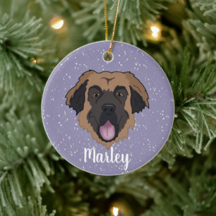 Customizable Leonberger Ceramic Ornament