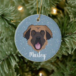Customizable Leonberger Ceramic Ornament