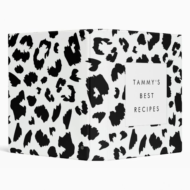 Customizable leopard print 3 ring binder (Background)
