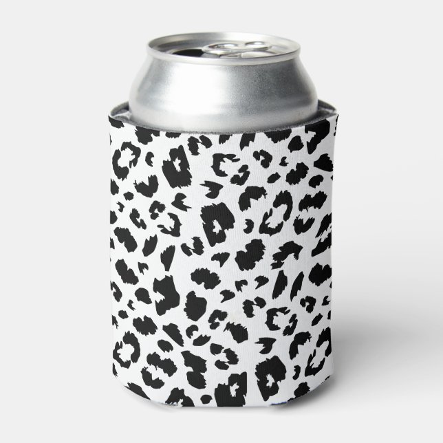 Customizable leopard print can cooler (Can Front)