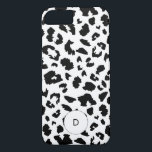 Customizable leopard print iPhone 8/7 case<br><div class="desc">A simple yet striking modern design with a leopard print pattern. Fully customizable: you can change the background and spots colors to create your own design.</div>