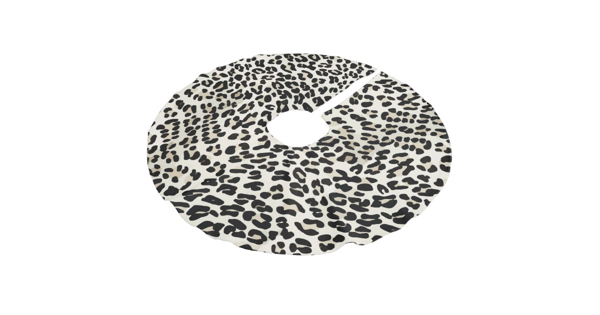 Customizable Leopard Print Christmas Tree Skirt Zazzle