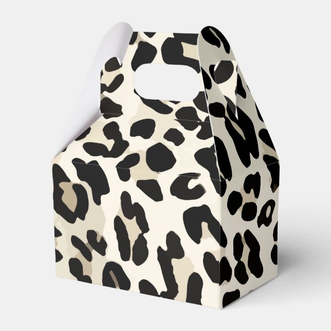 Customizable Leopard Print Favor Box (Back Side)