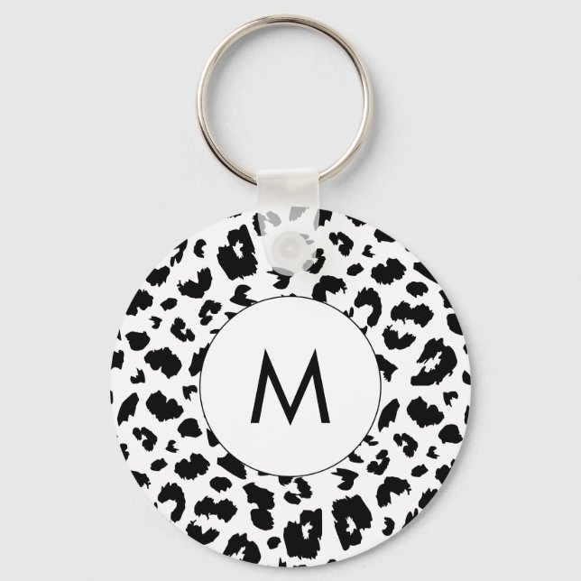 Customizable leopard print keychain (Front)