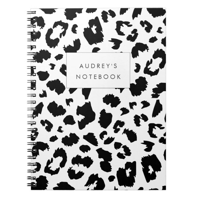 Customizable leopard print notebook (Front)