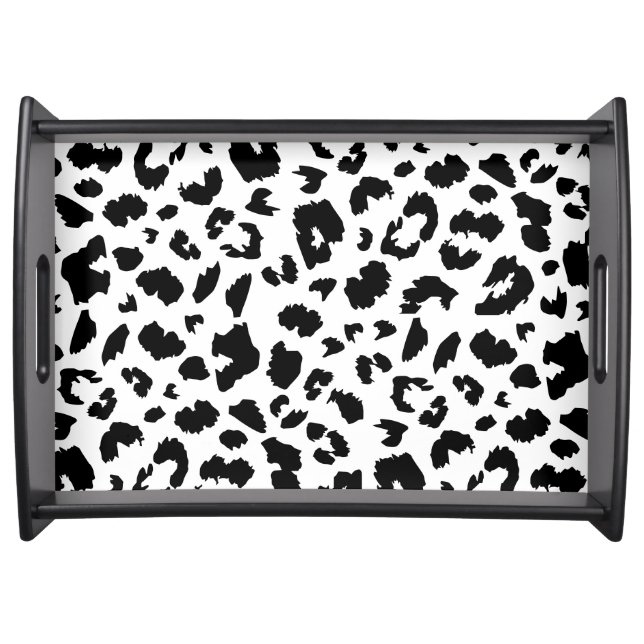 Customizable leopard print serving tray (Front)