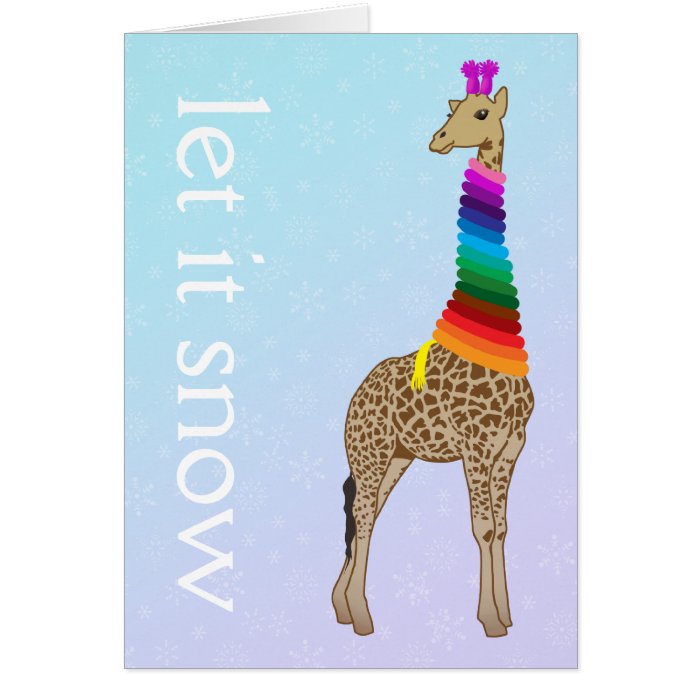 Customizable Let it snow Card