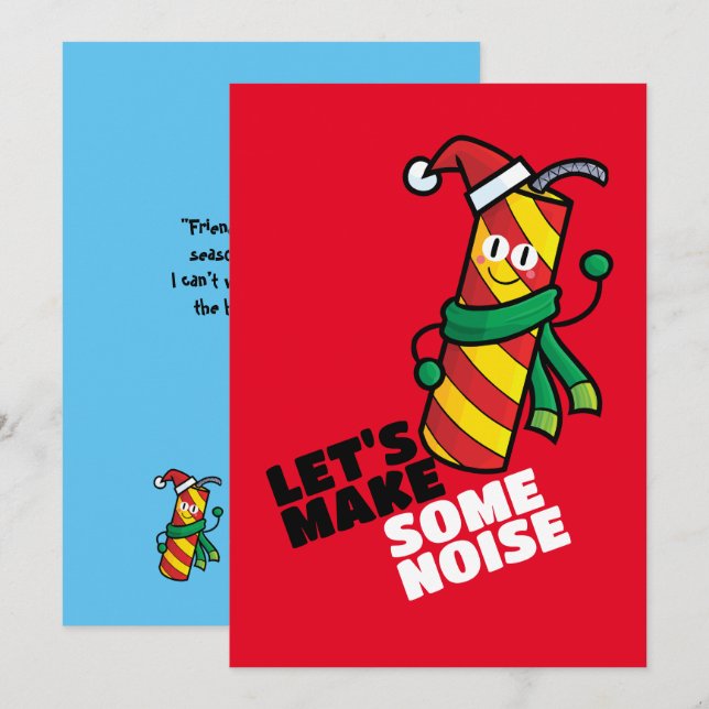 Customizable Let's make some noise Invitation (Front/Back)