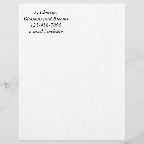 CUSTOMIZABLE LETTERHEAD