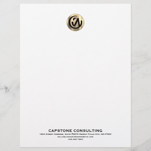 Customizable Letterhead for Professional Firms