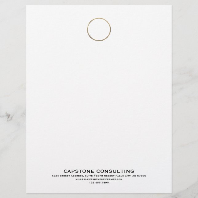 Customizable Letterhead for Professional Firms (Front)