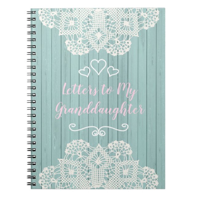Customizable Letters to my Granddaughter Notebook (Front)
