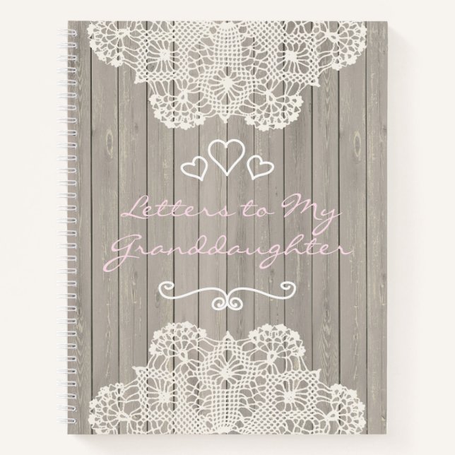 Customizable Letters to my Granddaughter Notebook (Front)