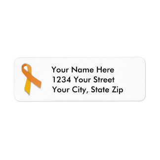 Customizable Leukemia Ribbon Address Label