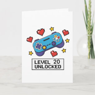 Customizable Level Unlocked Gamer Gift Card