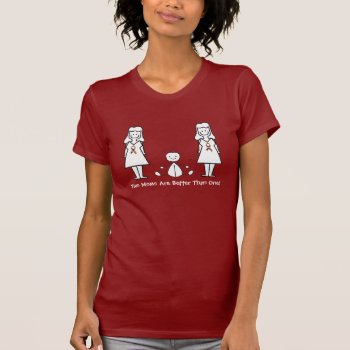 Customizable Lgbt 2 Moms & Baby T-shirt by MishMoshTees at Zazzle
