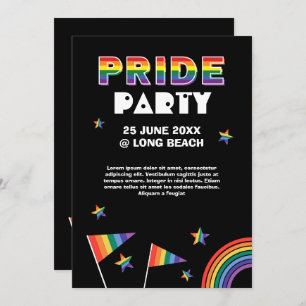 Customizable LGBTQIA+ Pride Party Invitation