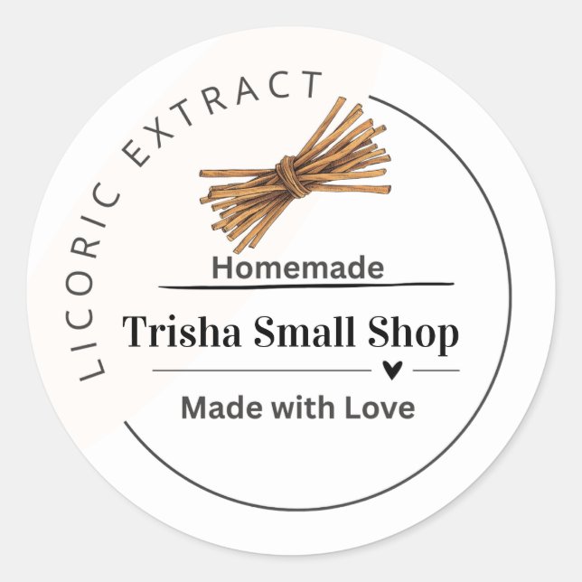Customizable Licorice Extract Label – Personalized (Front)