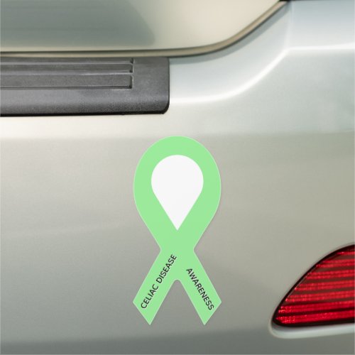 Customizable Light Green Awareness Ribbon Car Magnet