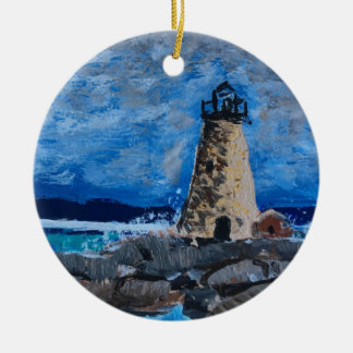 Customizable Lighthouse Painting Ornament