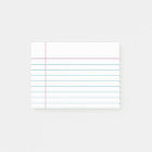 Customizable Lined Notebook Paper Sticky Notes