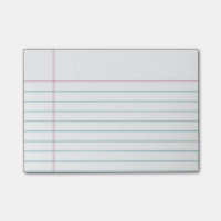 Customizable Lined Notebook Paper Sticky Notes