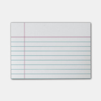 Customizable Lined Notebook Paper Sticky Notes