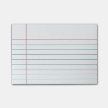 Customizable Lined Notebook Paper Sticky Notes by StyledbySeb at Zazzle