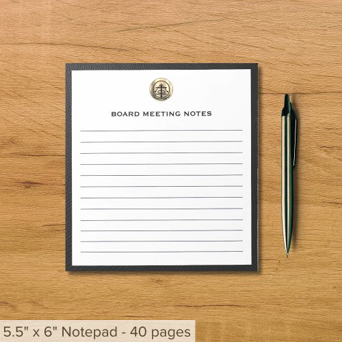 Customizable Lined Notepad with Logo