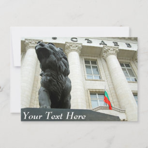 Customizable lion statue, Sofia, Bulgaria card