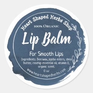 Customizable Lip Balm Label Handmade Business