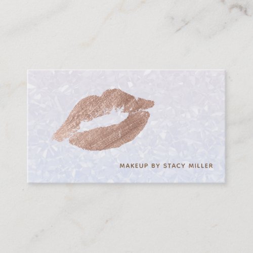 Customizable Lipstick kiss Business Cards