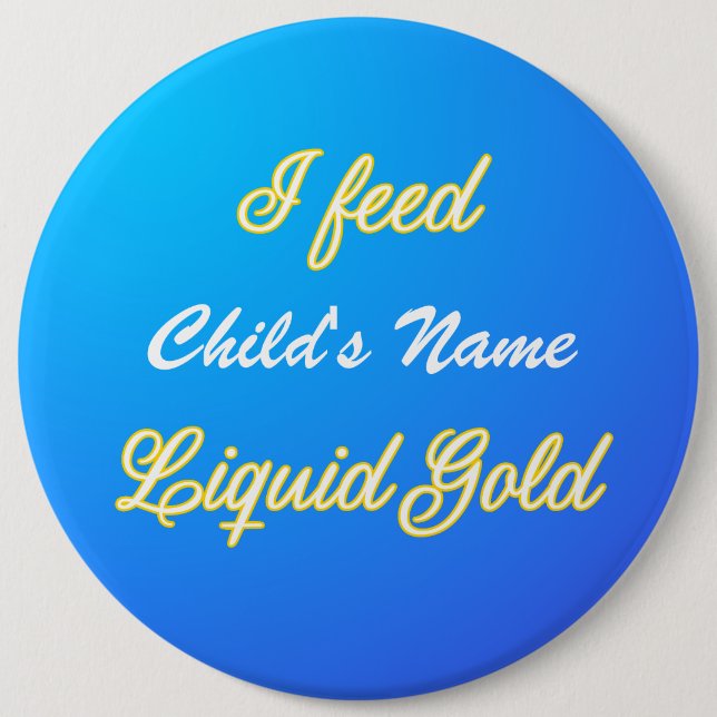 Customizable Liquid Gold Badge Button (Front)