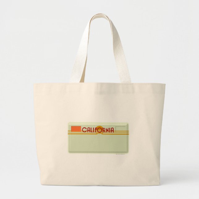 Customizable Lisence Plate Large Tote Bag (Front)