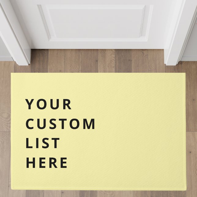 Customizable List Doormat (Creator Uploaded)