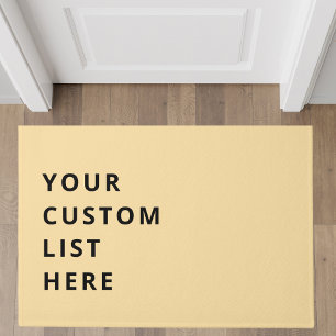 Customizable List Doormat