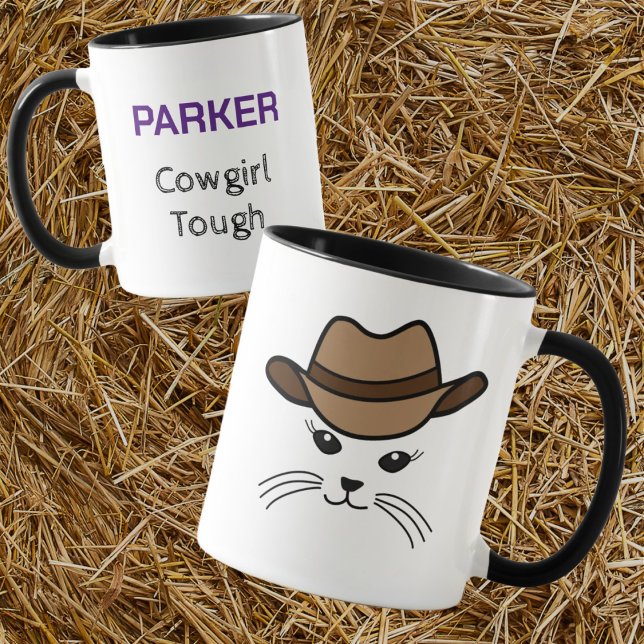 Customizable Little Cat Cowboy Mug (Creator Uploaded)