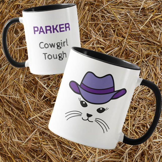 Customizable Little Cat Cowboy Mug (Creator Uploaded)