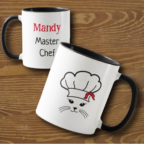 Customizable Little Cat Master Chef Mug