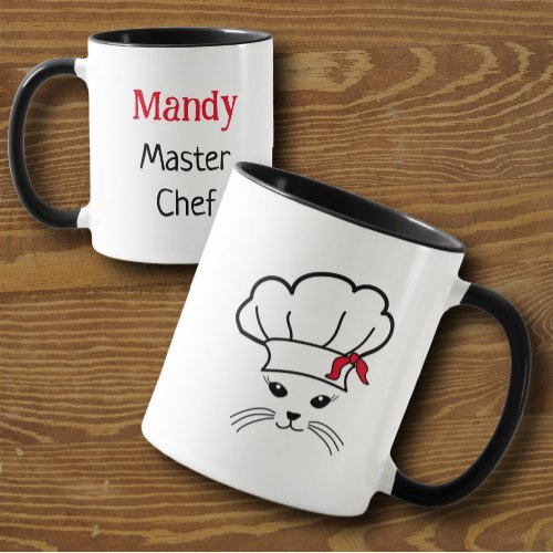 Customizable Little Cat Master Chef Mug