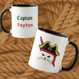 Customizable Little Cat Pirate  Mug