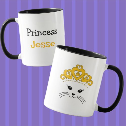 Customizable Little Cat Princess Mug