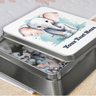 Customizable Little elephant Jigsaw Puzzle