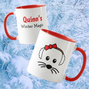 Customizable Little Mouse Winter Magic Mug