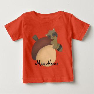 Customizable Little Racoon Baby T-Shirt