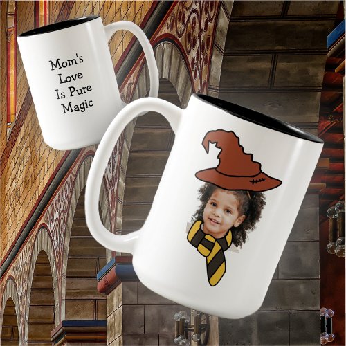 Customizable Little Wizard Photo Booth Two_Tone Co Two_Tone Coffee Mug