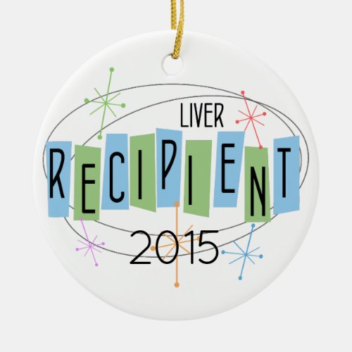 Customizable Liver Recipient Ceramic Ornament